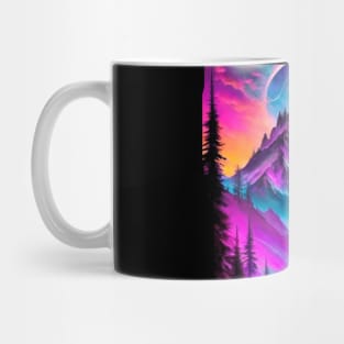 Landscape Neon Mug